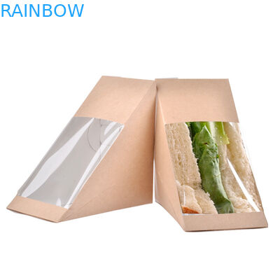 Boîte de poulet de maïs éclaté formée par pyramide, boîte de papier jetable pour Sanwhiches