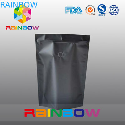 Emballage mat de sachet à thé de café/de papier d'aluminium de noir de preuve de Mouisture