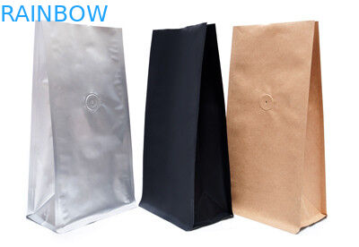 Emballage mat de sachet à thé de café/de papier d'aluminium de noir de preuve de Mouisture