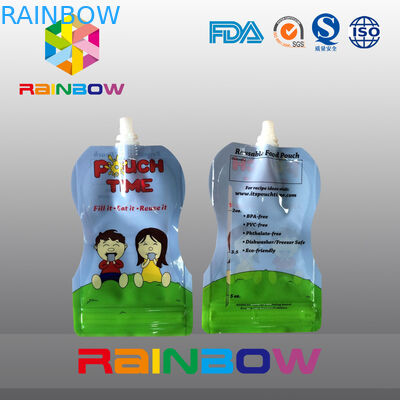 Le type libre 5 onces tiennent l'emballage de poche pour la nourriture de Babay avec la tirette Reclosbale