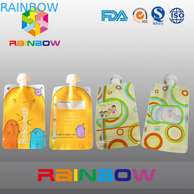 Custmized a imprimé l'emballage de poche de bec, sacs de bec pour l'emballage liquide