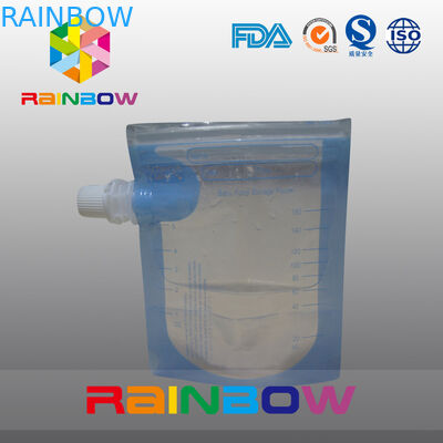 Transprent dégrossissent poche de gousset pour l'eau/boisson, Doypack avec la tirette