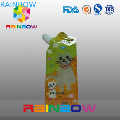 Les poches de gousset de côté d'emballage de jus/boisson de type particulier avec le métal sonnent