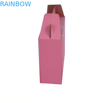 Emballage fermé automatique de boîte de papier de cadeau, caisse ondulée de carton avec la fenêtre