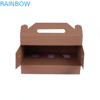 Emballage fermé automatique de boîte de papier de cadeau, caisse ondulée de carton avec la fenêtre
