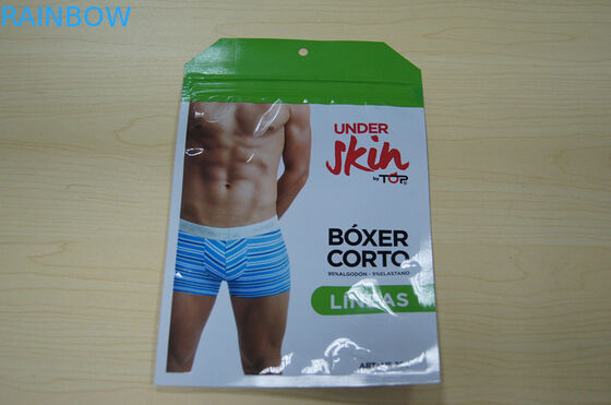 Poche de Pacakging Noni de sachets en matière plastique de sac des sous-vêtements du mâle avec la tirette