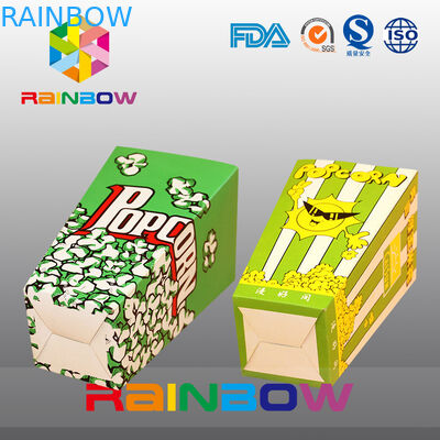 Sacs en papier adaptés aux besoins du client par conception unique, sacs en papier de maïs éclaté de l'Amérique