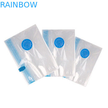 Sac transparent de joint hermétique pour le stockage de nourriture/habillement/édredon avec la tirette et la valve