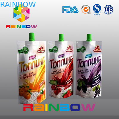 poche re-Sequeezed de bec d'aliment pour bébé de 140ml 200ml avec la double tirette