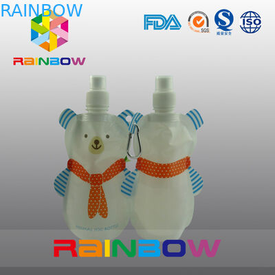 poche re-Sequeezed de bec d'aliment pour bébé de 140ml 200ml avec la double tirette