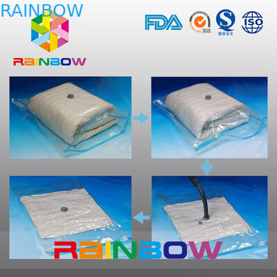 L'édredon clair a comprimé des sacs de joint hermétique de nourriture/des poches en plastique de stockage vide de Costom