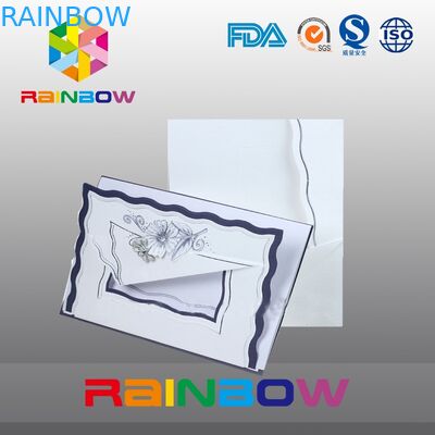 Carte de papier adaptée aux besoins du client d'art pour des invitations de salutation/mariage de Noël