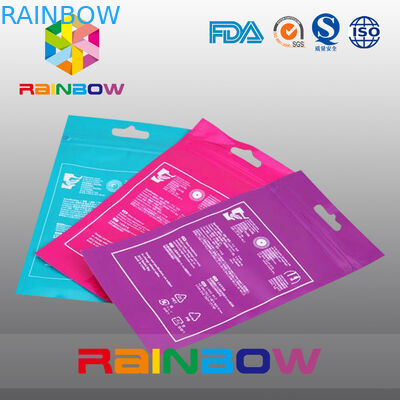 L'en-tête d'OPP met en sac avec la bande adhésive pour le tissu/sacs imprimés de cellophane avec le logo