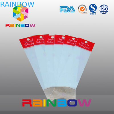 Sac rouge d'en-tête d'OPP, sacs imprimés de cellophane, sachets en plastique plats