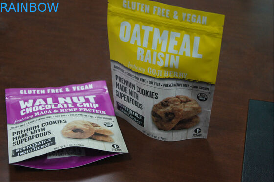 Le casse-croûte en plastique de catégorie comestible empaquetant Doypack avec le zip-lock conçoivent en fonction du client dedans