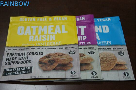 Le casse-croûte en plastique de catégorie comestible empaquetant Doypack avec le zip-lock conçoivent en fonction du client dedans
