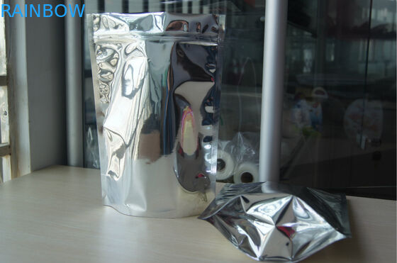 Les sacs zip-lock simples adaptés aux besoins du client de papier d'aluminium/tiennent l'emballage de poche d'aluminium