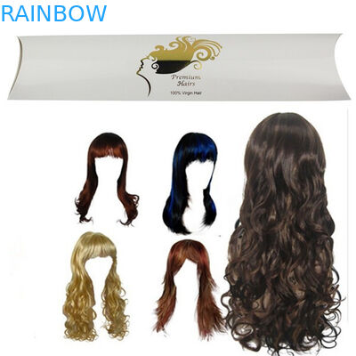 Emballage de la meilleure qualité de boîte de papier d'extension de cheveux avec la forme imprimée de logo et d'oreiller