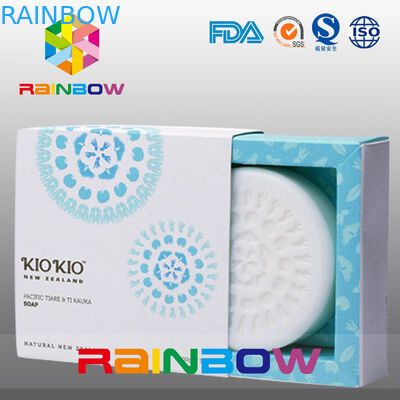 L'emballage de boîte de papier pour l'emballage de savon/a adapté la boîte aux besoins du client de savon avec la fenêtre claire