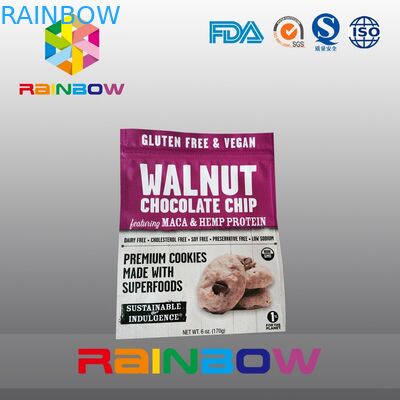 Sacs extérieurs mous mats zip-lock de Doypack de biscuits d'emballage de sachet en matière plastique