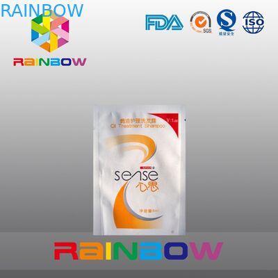Le joint jetable en plastique de poignée d'emballage de shampooing met en sac avec l'entaille de larme
