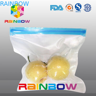 La poly poche de stockage de nourriture de texture de vide/le joint hermétique de nourriture tirette de glisseur met en sac