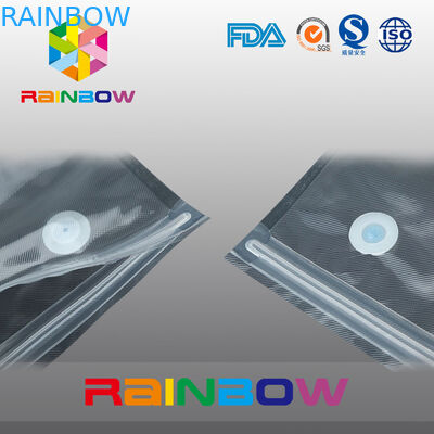 La poly poche de stockage de nourriture de texture de vide/le joint hermétique de nourriture tirette de glisseur met en sac