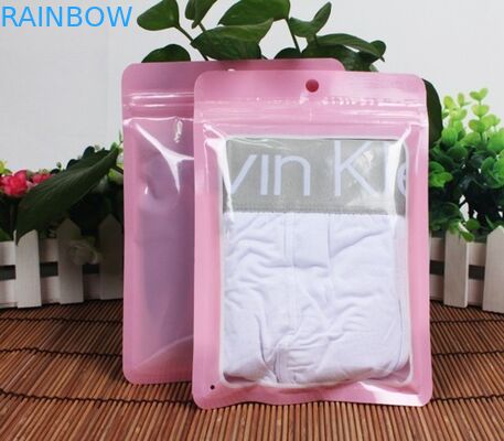 Saisissez les sachets en plastique de tirette de joint pour des vêtements/habillement empaquetant clair avant