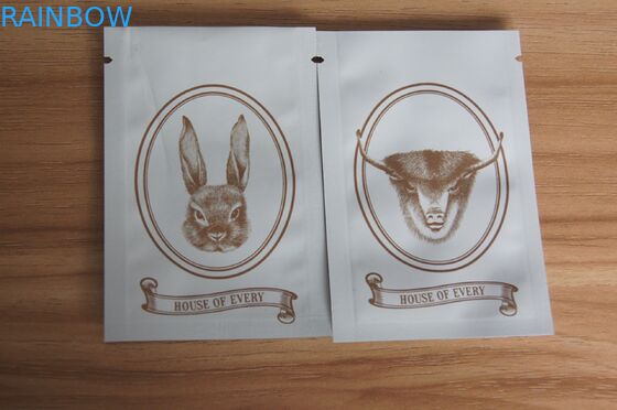 Joint zip-lock blanc de poignée de Matt le mini met en sac pour l'épice/graine/emballage de fines herbes d'insence