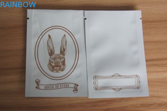 Joint zip-lock blanc de poignée de Matt le mini met en sac pour l'épice/graine/emballage de fines herbes d'insence