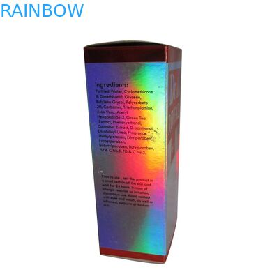 L'emballage fait sur commande de boîte de papier de Pinted de logo pour des cosmétiques/cosmétiques brillants enferment dans une boîte l'emballage