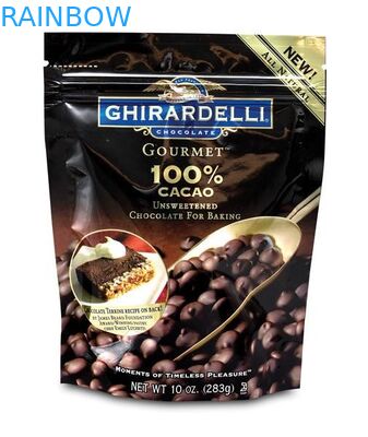 Sachets en matière plastique réutilisés empaquetant la poche d'emballage de café de 10 onces avec la valve et le zip-lock