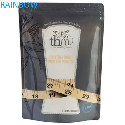 emballage de sachet en plastique de 1 livre pour le sac d'emballage de poudre de protéine de lactalbumine avec la tirette