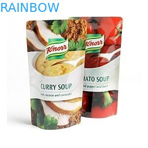 Emballage debout de poche de nourriture d'individu pour la soupe à cari/sac imperméable de soupe à cari