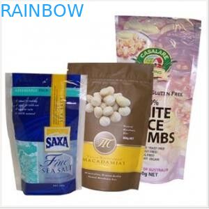 Sac rescellable d'emballage de sachet en matière plastique de tirette pour les biscuits/le sac emballage de biscuit