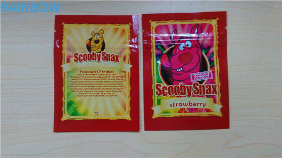 l'emballage de fines herbes d'encens de 4g Scooby Snax met en sac le vert de Scooby Snax Apple/sacs hypnotiques