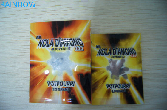 Sacs d'emballage de fines herbes d'encens de l'Allemagne/sac zip-lock pot-pourri du Nouvelle-Zélande avec le remplissage supérieur