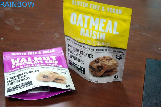 La catégorie comestible tiennent l'écrou de tirette, sac de stockage de casse-croûte/sac sec de nourriture rayé par aluminium