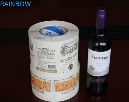 La douille imperméable adaptée aux besoins du client de rétrécissement de vin rouge de conception marque le label auto-adhésif de bouteille