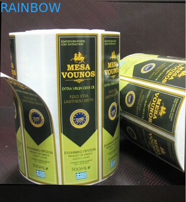 L'estampillage chaud conçoivent le label en fonction du client de bouteille de l'autocollant de vin rouge/marque de distributeur