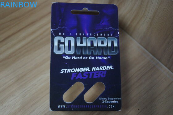 Emballage réutilisé de habillage transparent pour la capsule sexuelle masculine d'amélioration de HD