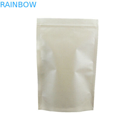 Fenêtre imprimée rescellable de sacs en papier de Papier d'emballage imprimée par coutume pour des graines d'usine