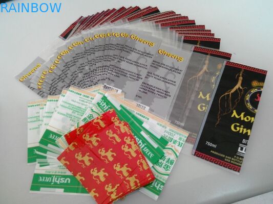 Labels de douille de rétrécissement d'application de main pour l'emballage de bouteille d'eau de noix de coco