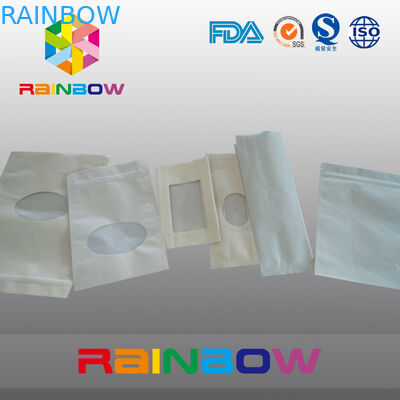 Le sac de papier de Brown emballage tiennent le sac de empaquetage avec la tirette, sac zip-lock pour la sucrerie/nourritures