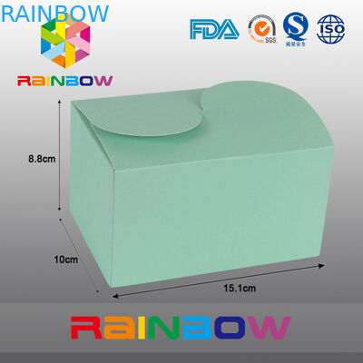 Boîte verte de papier d'emballage pour l'emballage de cadeau, l'impression adaptée aux besoins du client et la taille