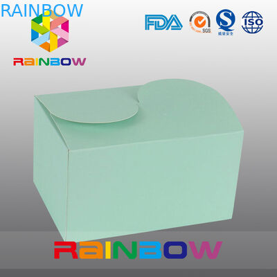 Boîte verte de papier d'emballage pour l'emballage de cadeau, l'impression adaptée aux besoins du client et la taille