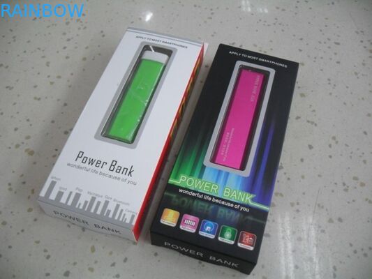 Conception adaptée aux besoins du client se pliant remettant l'emballage de boîte de papier avec la fenêtre pour la banque de puissance