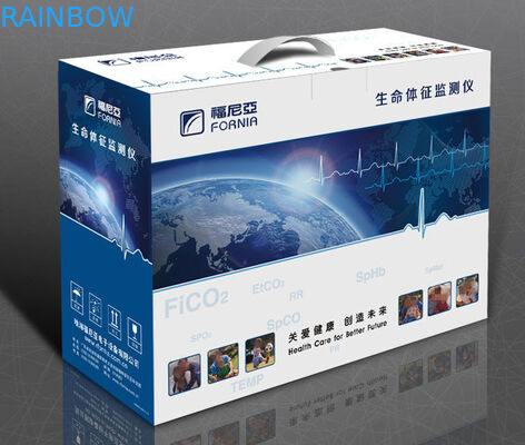 Caisse d'emballage ondulée de papier imprimée par couleur d'expédition pour l'appareil électronique