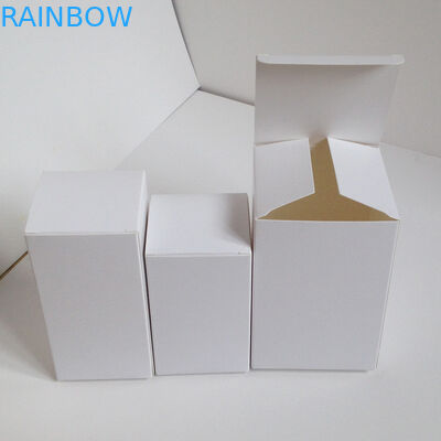 Empaquetage blanc de boîte de papier à sucrerie de parfum de bijoux de carton non-imprimé