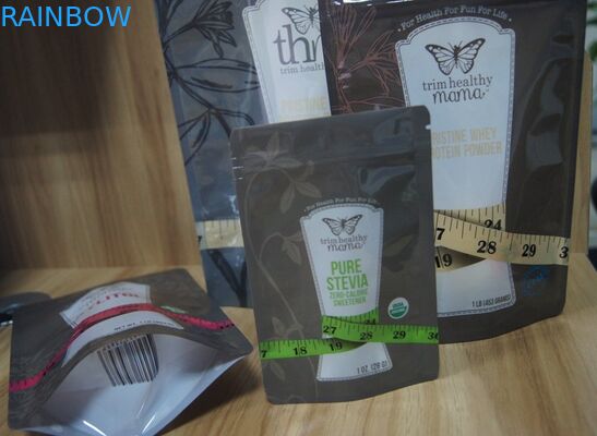 Sachets en matière plastique de Doypack de sucre différent de saveur d'ANIMAL FAMILIER/PE empaquetant avec la tirette